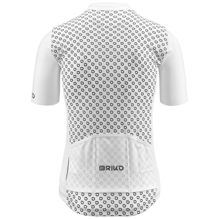 White Men's Cycling Jersey for Road Cycling 3