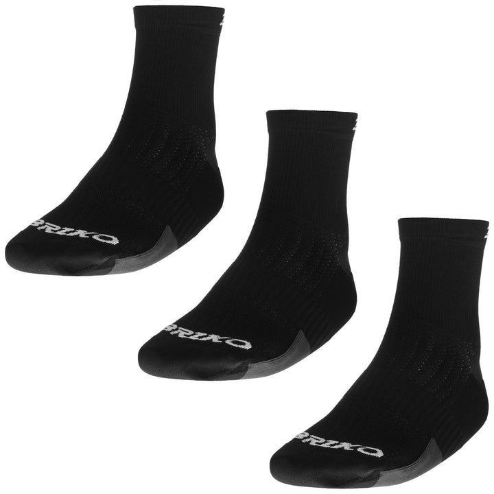 Calzini da ciclismo unisex neri alla caviglia con supporto traspirante e compressivo 1