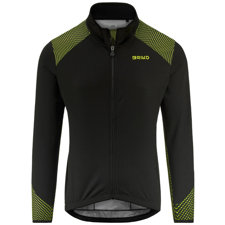 Black Men's Cycling Jersey for All Weather 1