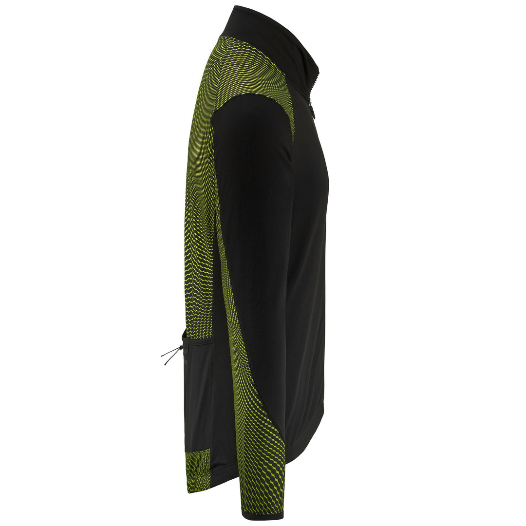 Black Men's Cycling Jersey for All Weather main