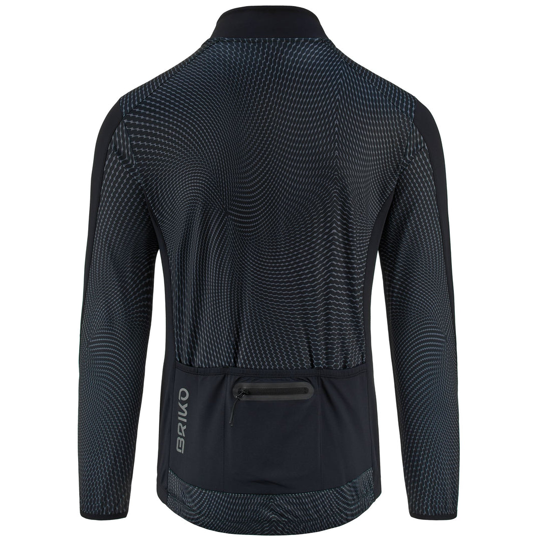 Maillot de cyclisme noir pour homme, adapté à toutes les conditions météorologiques main