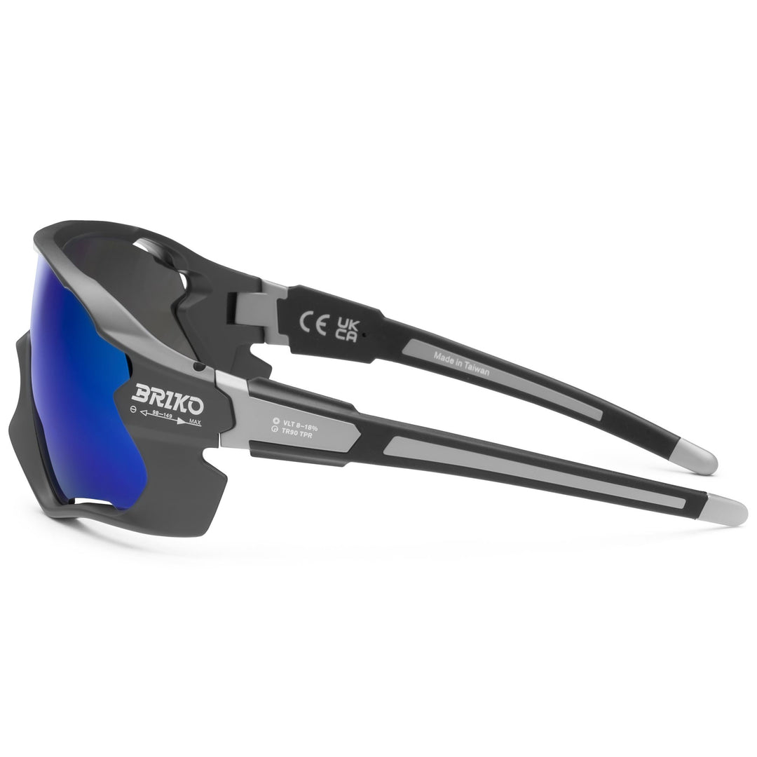 Unisex Grey Sport Sunglasses with Anti-Fog and UV Protection main