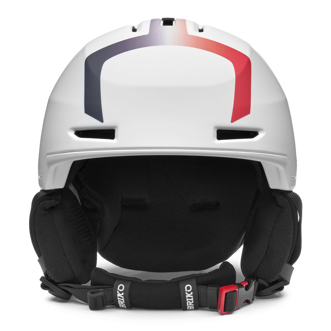 Casque de ski unisexe blanc et or pour une utilisation tout-terrain main