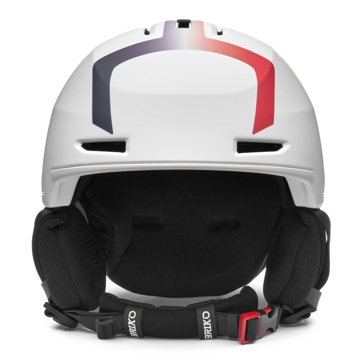 Unisex White and Gold Ski Helmet for All-Mountain Use 3
