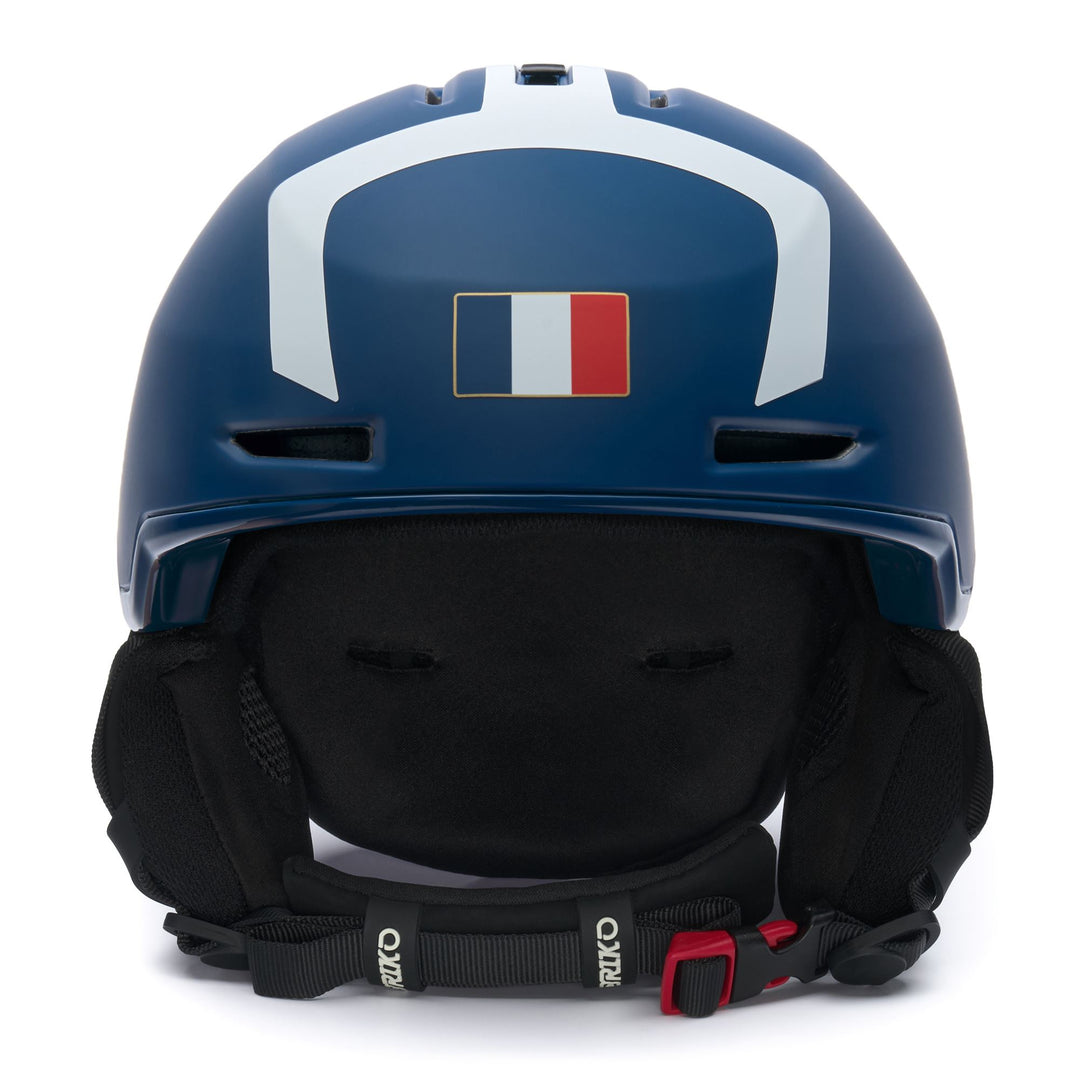 Unisex Blue and White Ski Helmet for All-Mountain Use main