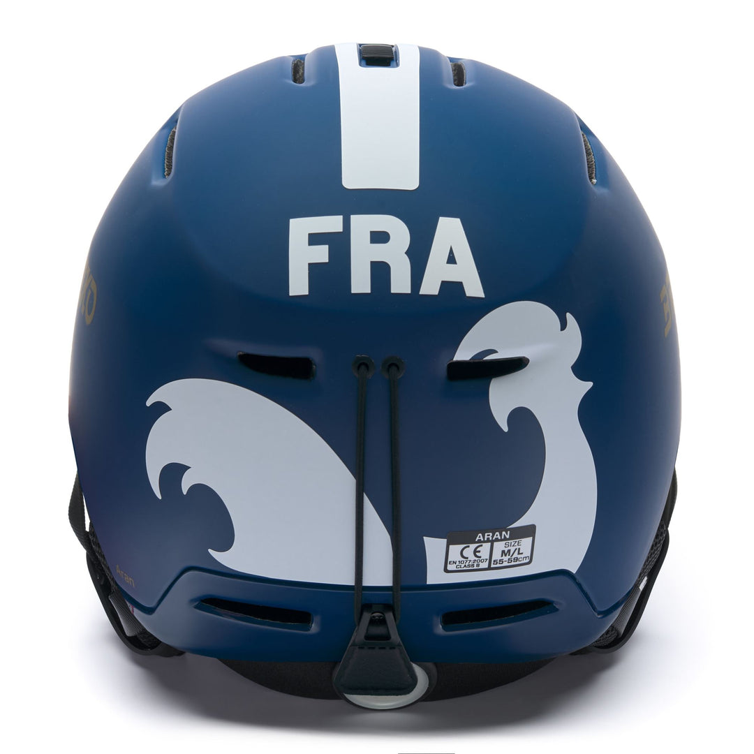 Unisex Blue and White Ski Helmet for All-Mountain Use main