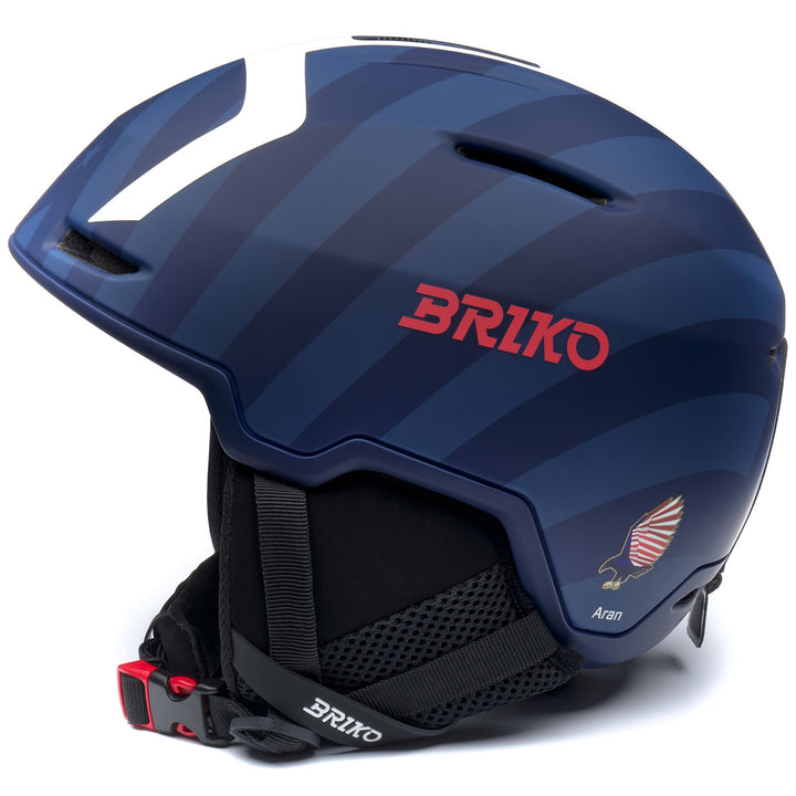 Unisex Blue and White Ski Helmet with Adjustable Ventilation 2