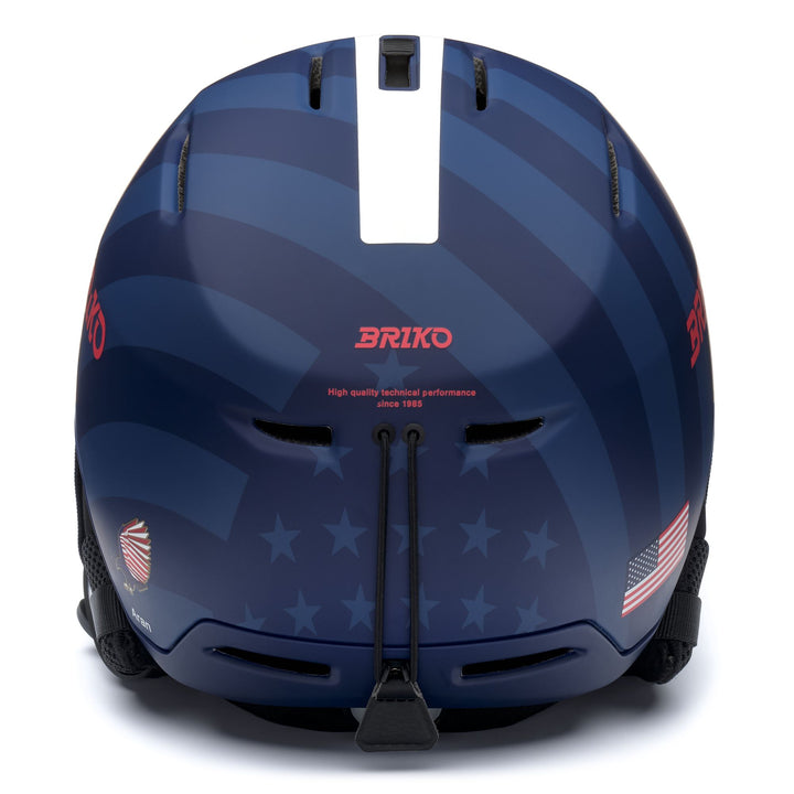 Unisex Blue and White Ski Helmet with Adjustable Ventilation 4