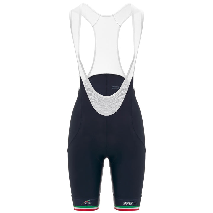 Cuissard de triathlon bleu pour femme avec compression et coussinet en gel 1