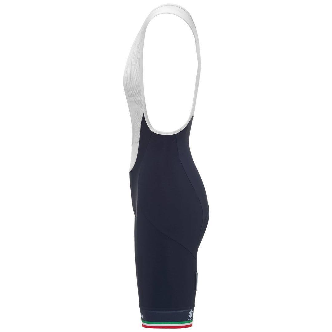 Cuissard de triathlon bleu pour femme avec compression et coussinet en gel main