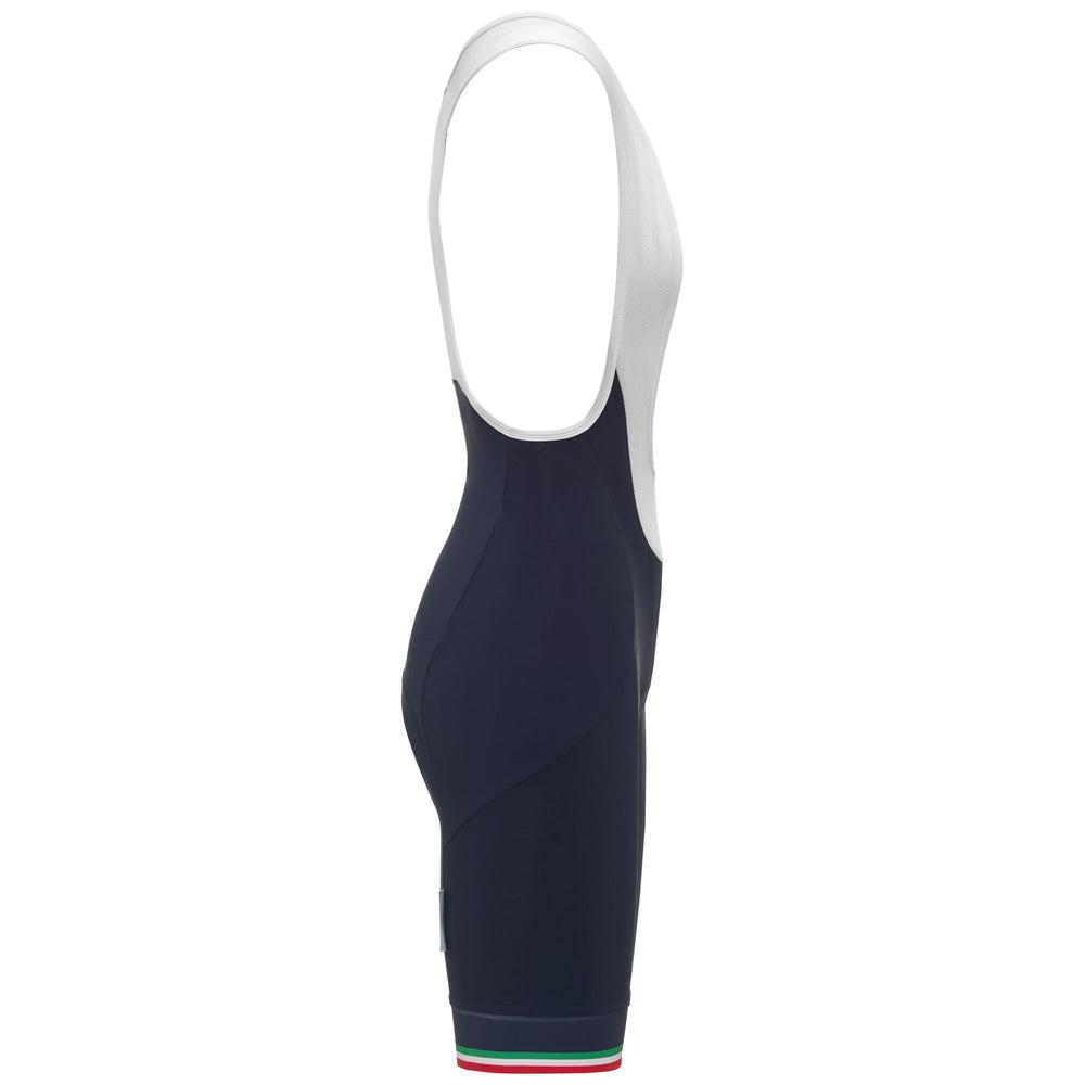 Blue Woman Triathlon Bib Shorts with Compression and Gel Pad 02