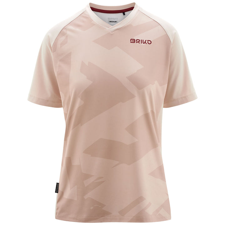 Beige Women's Cycling Jersey for Mountain Biking 1
