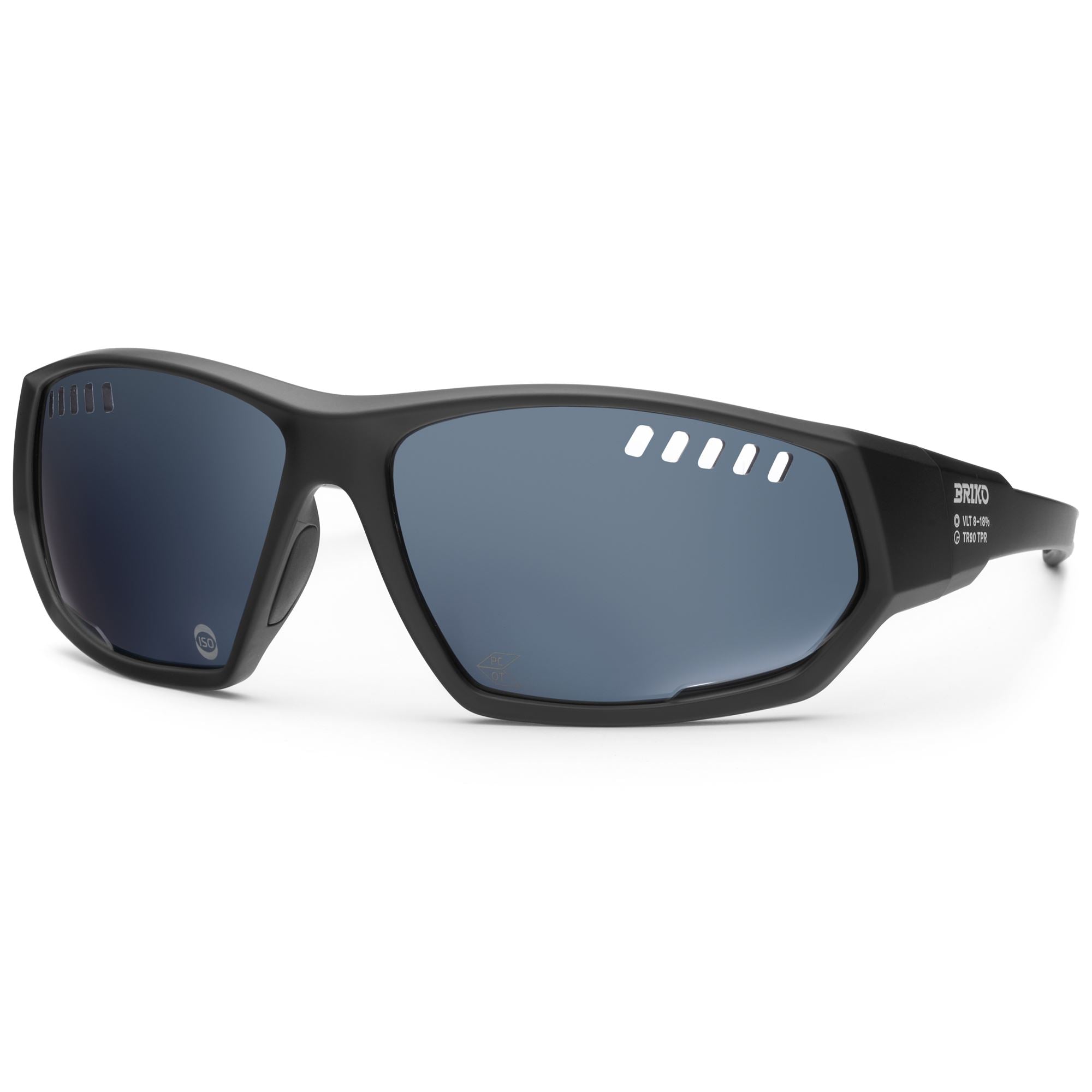 Unisex Blue Sunglasses with UV Protection and Anti-Slip Grip | Briko