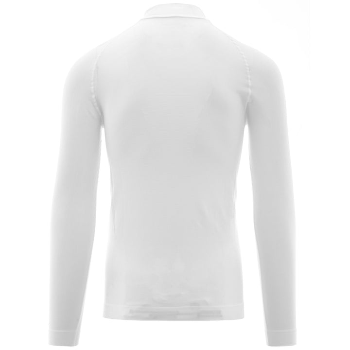 Maillot unisexe blanc à manches longues pour le cyclisme coupe ajustée 3