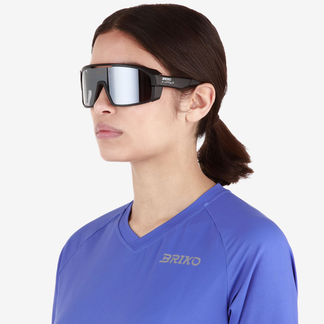 Unisex Black Modular Sunglasses for Mountain Biking main