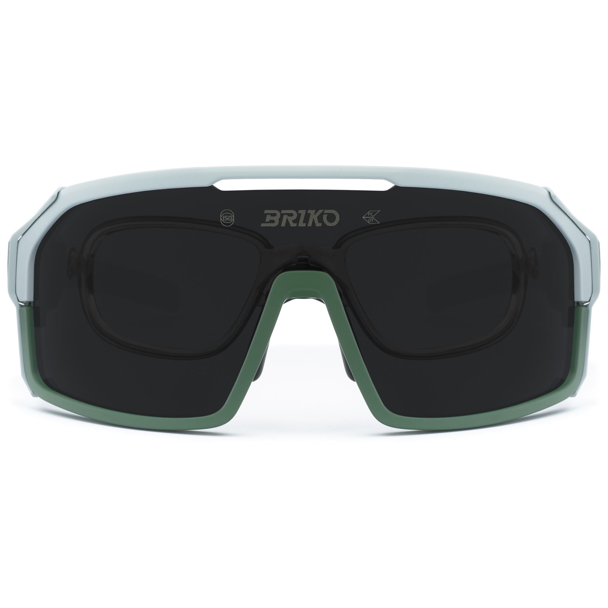 Unisex Green Military Sunglasses for MTB Riding | Briko