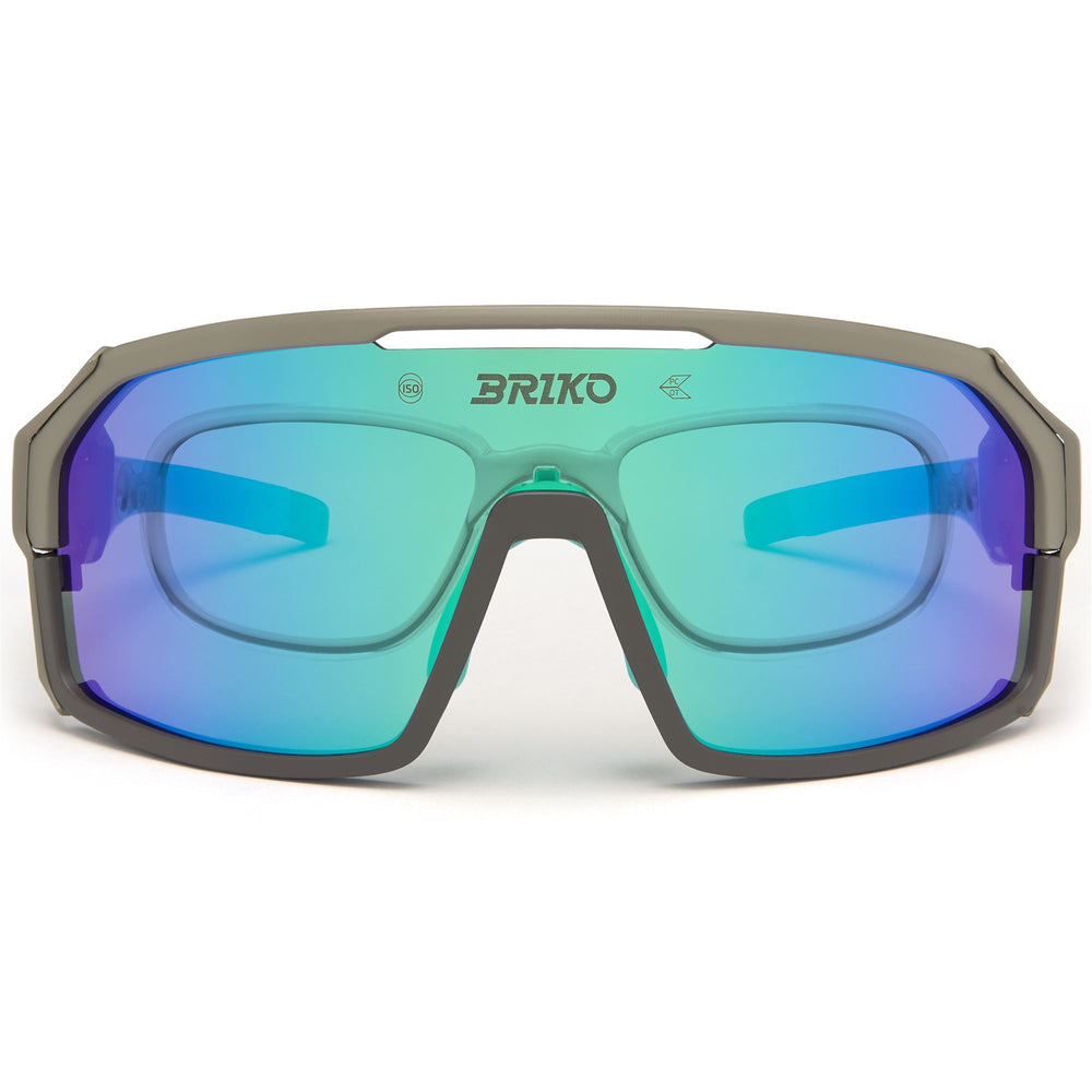 Occhiali da sole modulari unisex marroni per mountain bike 02