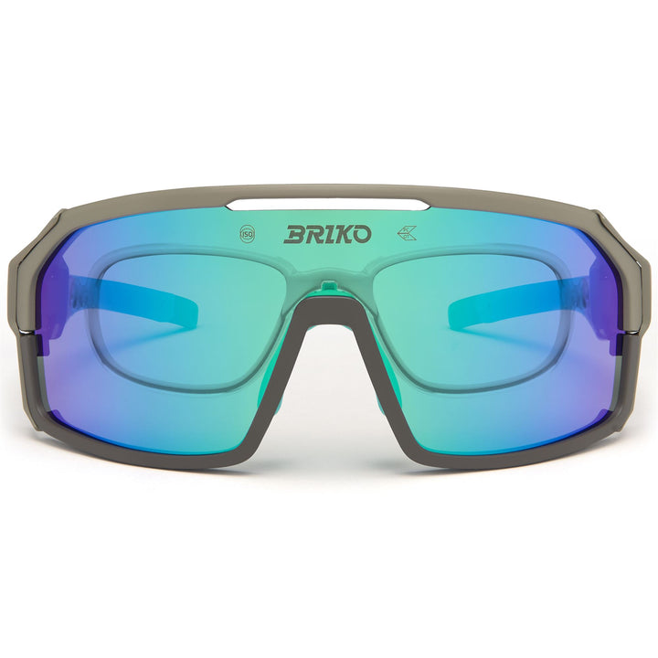 Occhiali da sole modulari unisex marroni per mountain bike 2