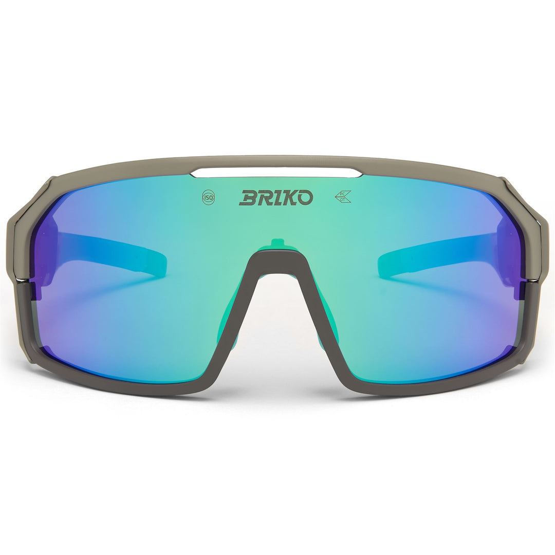 Occhiali da sole modulari unisex marroni per mountain bike 01