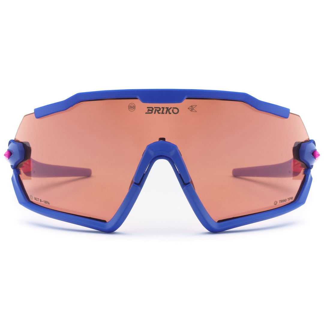 Unisex Blue and Multicolour Sport Sunglasses with Optical Adapter 01
