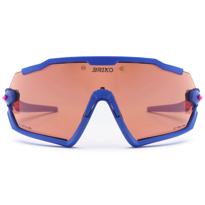 Lunettes de soleil de sport unisexes bleues et multicolores avec adaptateur optique 1