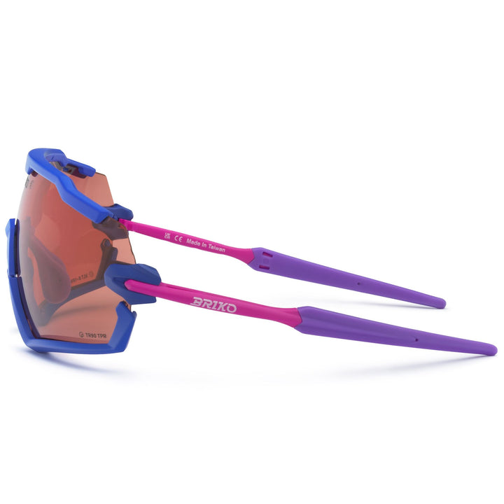 Lunettes de soleil de sport unisexes bleues et multicolores avec adaptateur optique 3