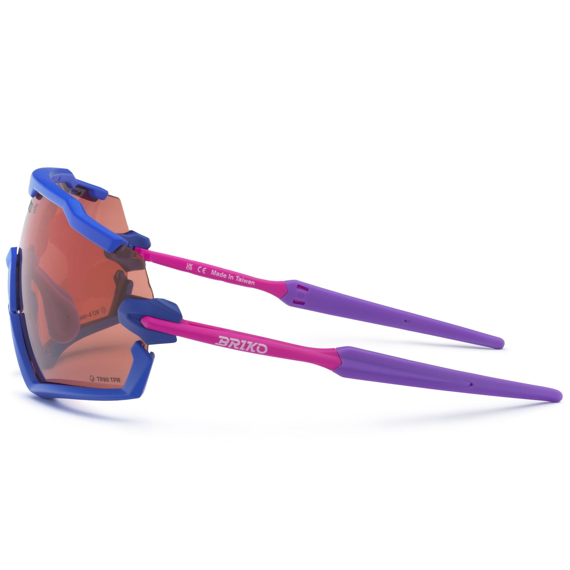【美品・希少90年代】BRIKO B-Zone サングラス イタリア製 Glasses Unisex SPACE Sunglasses Multicolour Aurora - OR2