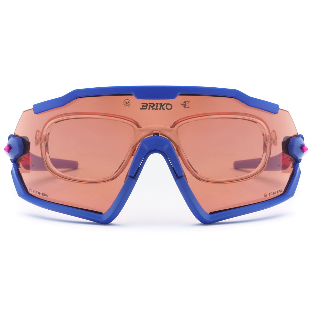 Unisex Blue and Multicolour Sport Sunglasses with Optical Adapter 02