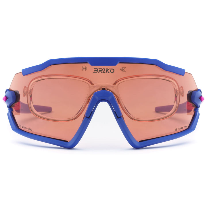 Unisex Blue and Multicolour Sport Sunglasses with Optical Adapter 2