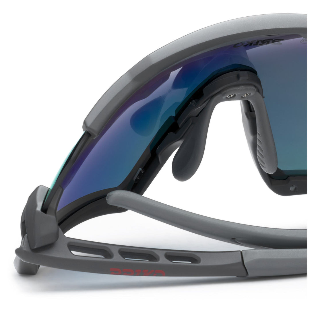 Unisex Grey Sport Sunglasses with Optical Adapter main