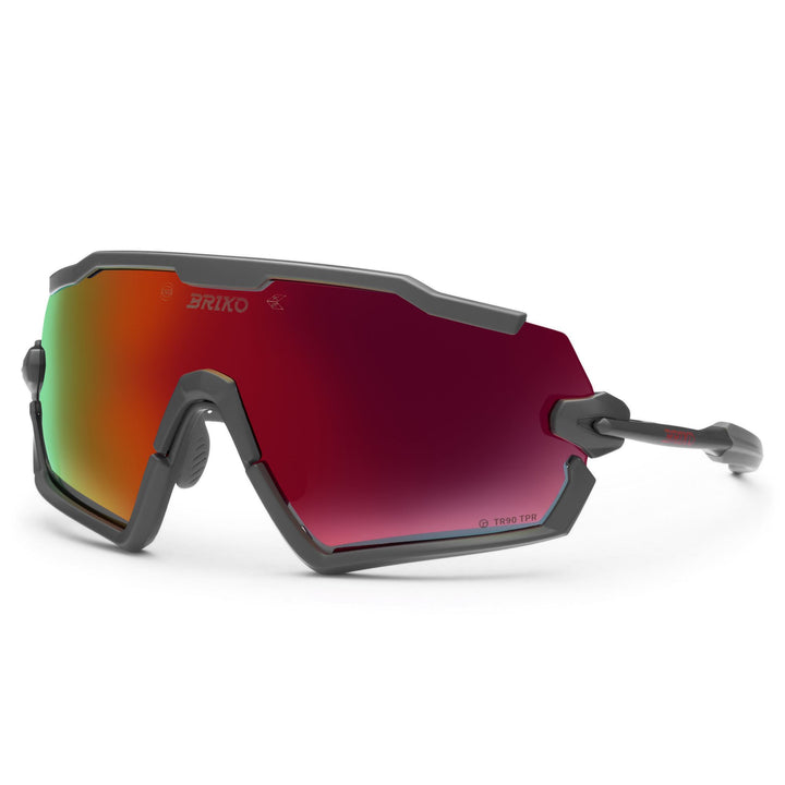 Unisex Grey Sport Sunglasses with Optical Adapter 3