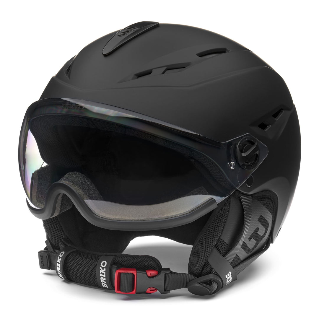 Casco da sci unisex nero con visiera fotocromatica e ventilazione 01