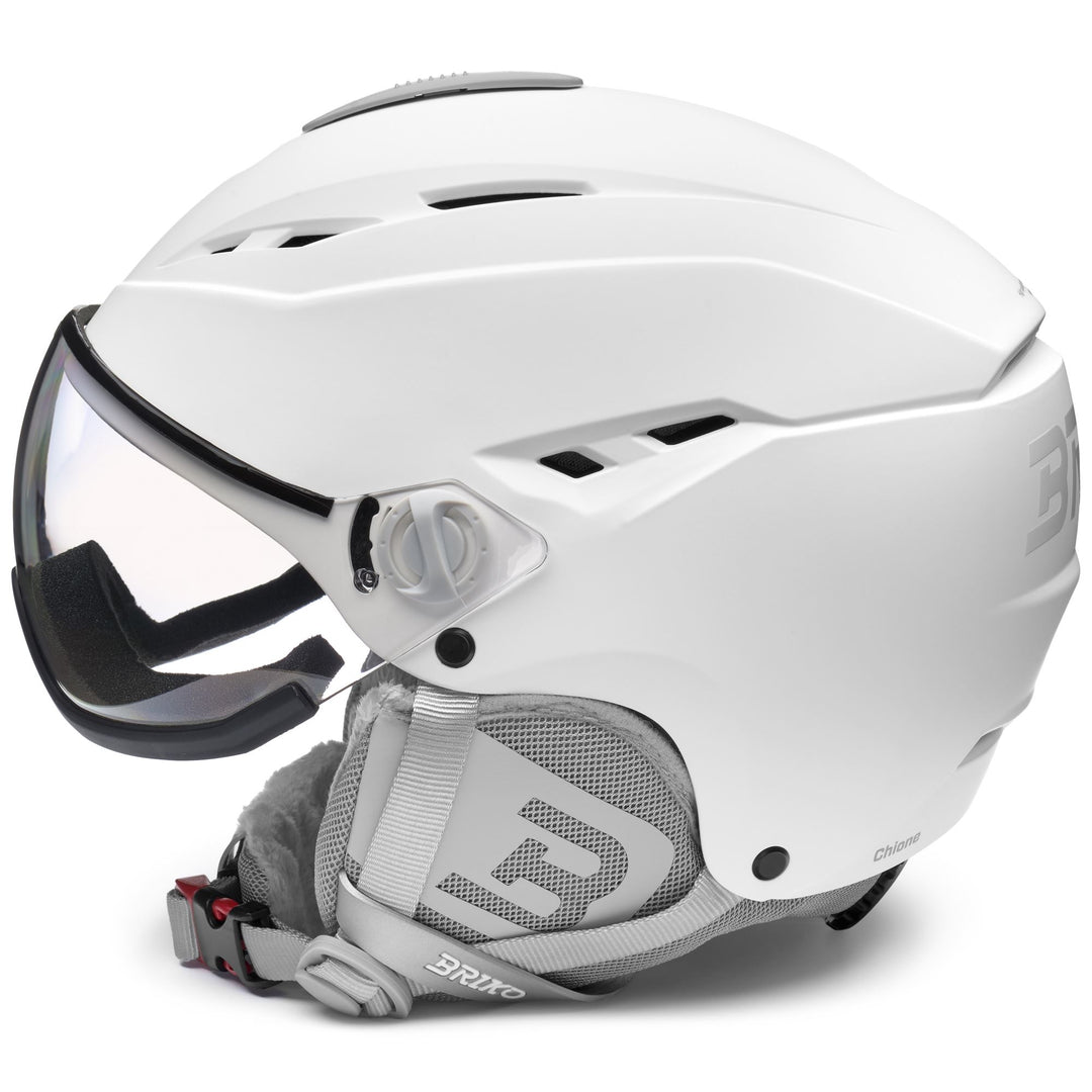 Casco da sci grigio da donna con visiera fotocromatica per una sicurezza ottimale main