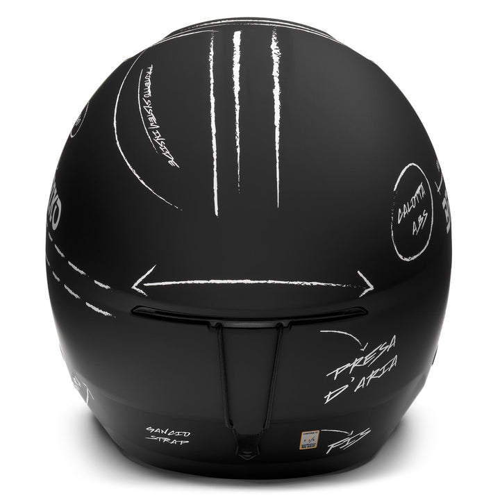 Casque de ski unisexe noir et blanc pour la course 4