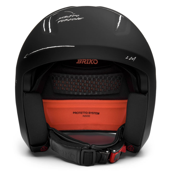 Unisex Black and White Ski Helmet for Racing 3