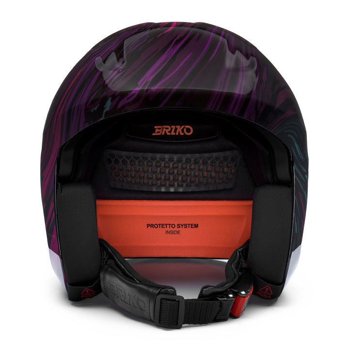 Casco da sci unisex viola e nero per le gare 3