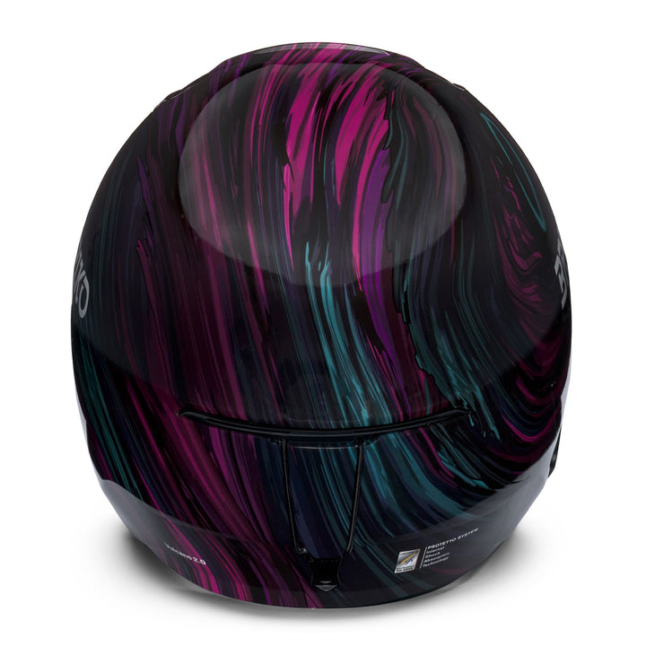 Casco da sci unisex viola e nero per le gare 4