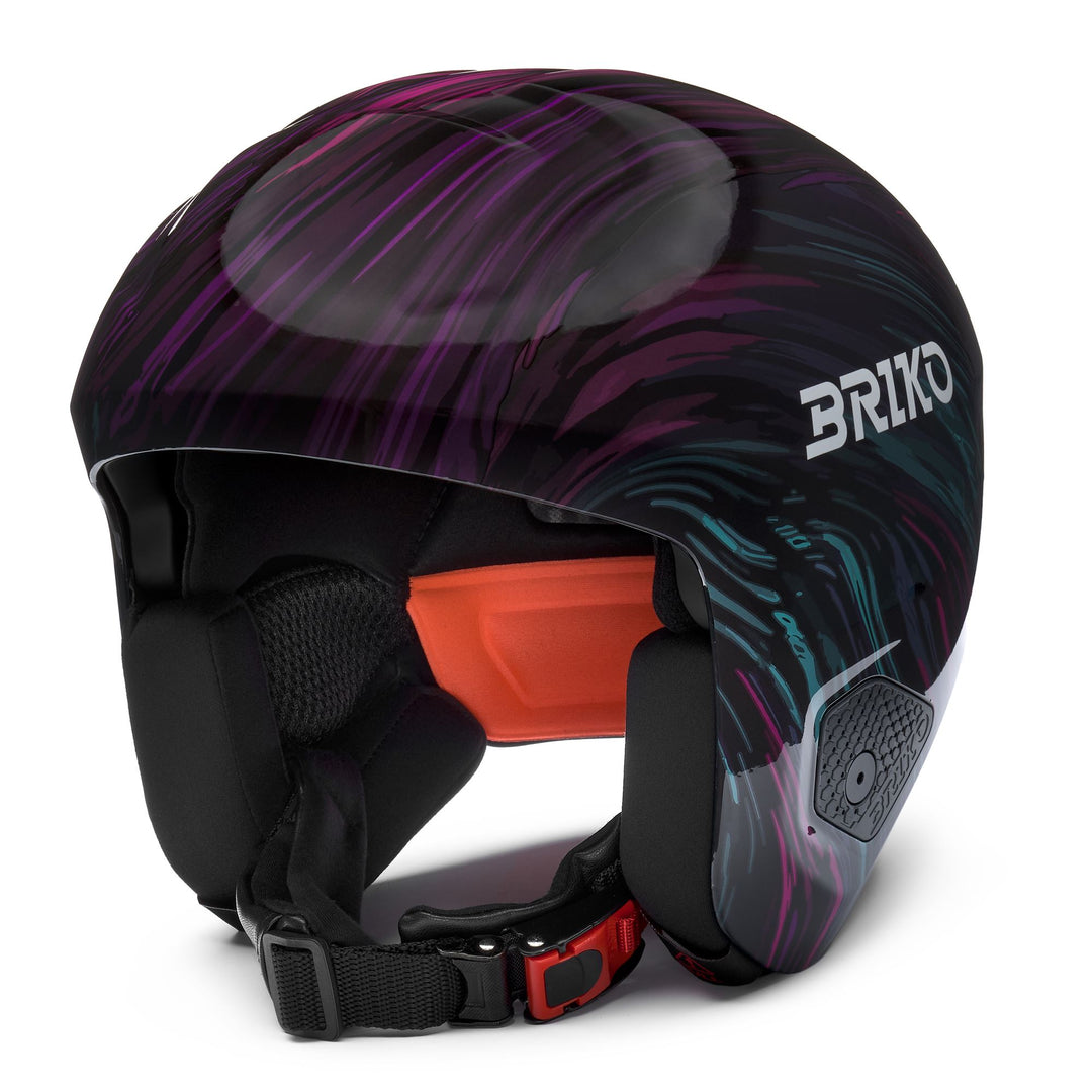 Unisex Violet and Black Ski Helmet for Racing 01