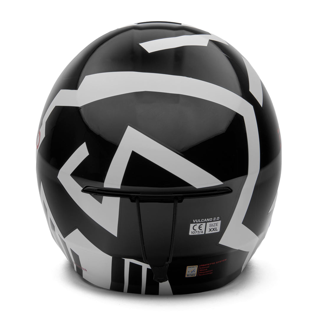 Unisex Black and White Race Helmet for Skiing main