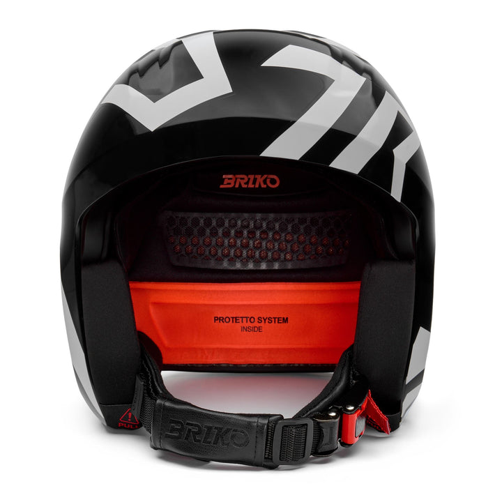 Unisex Black and White Race Helmet for Skiing 3