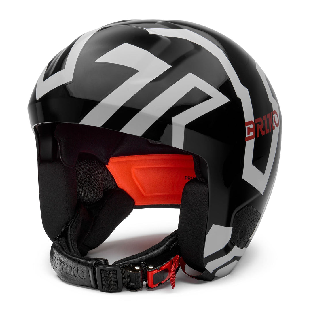 Unisex Black and White Race Helmet for Skiing main