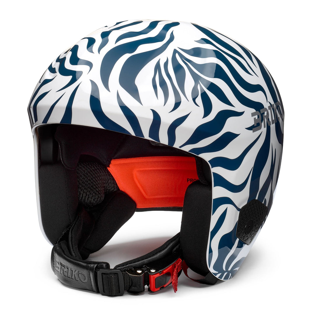 Casco da sci da gara unisex bianco e cobalto con massima protezione 01