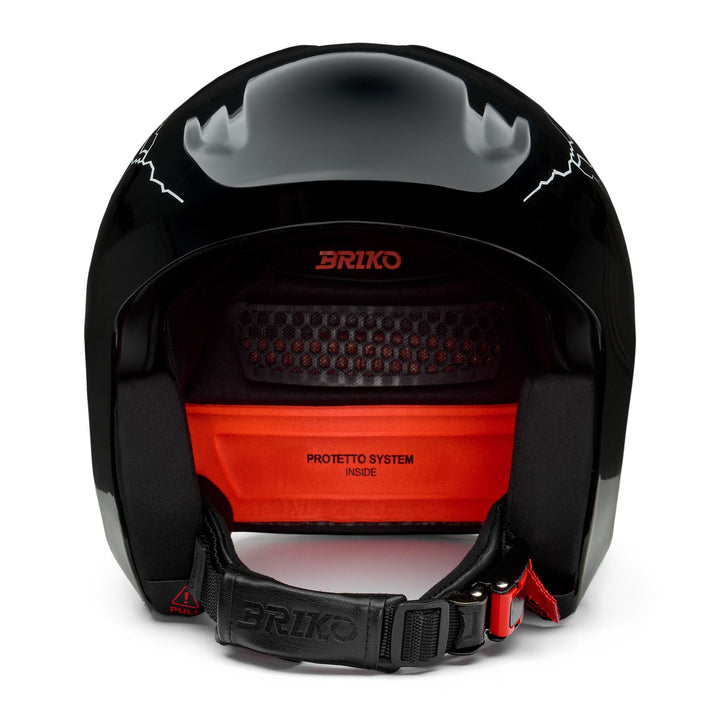 Casco da gara unisex nero e giallo per la Coppa del Mondo di sci. 3