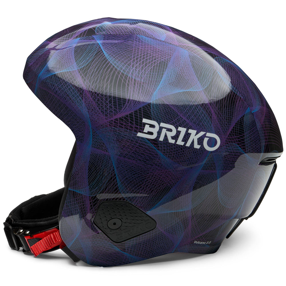 Unisex Black and Purple Ski Racing Helmet with Protective Design 02