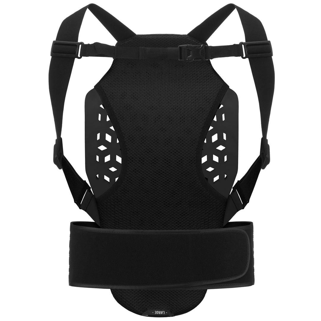 Unisex Black and Yellow Ski Back Protector with Removable Protection 01