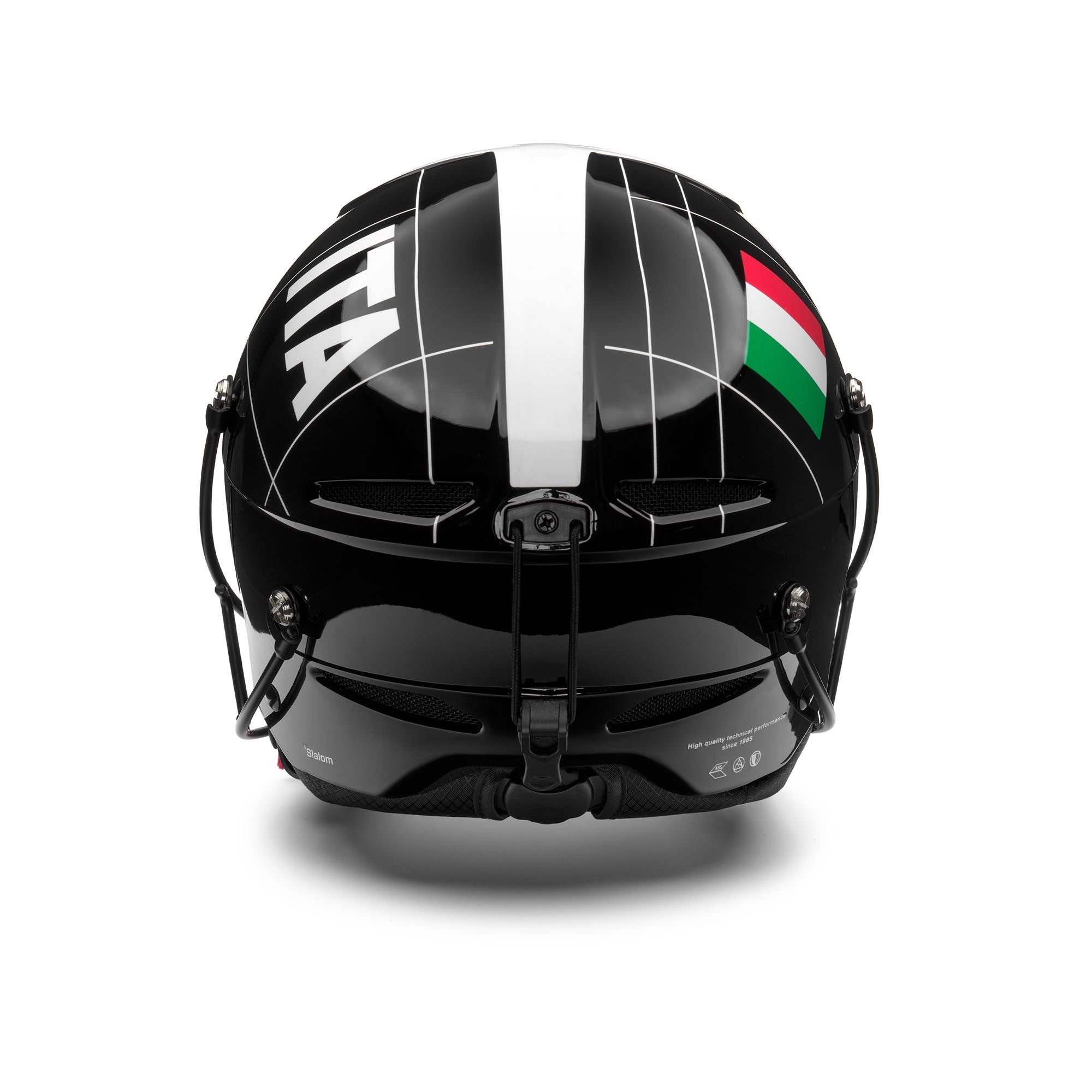 Unisex Black and White Ski Helmet with Ventilation System | Briko