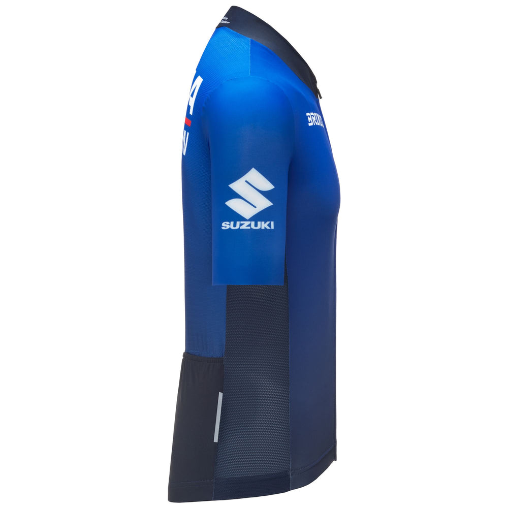 Maglia da triathlon blu da uomo per prestazioni attive 02