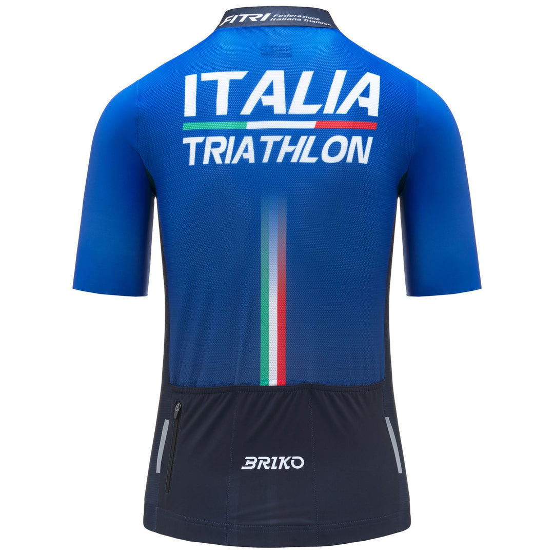 Blue Men's Triathlon Jersey for Active Performance main