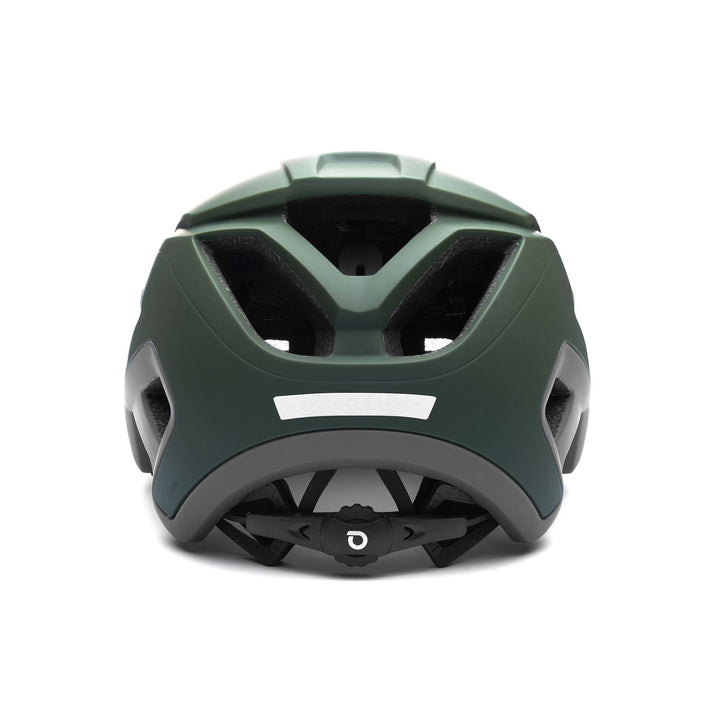 Unisex Green and Grey Mountain Bike Helmet with Visor 4