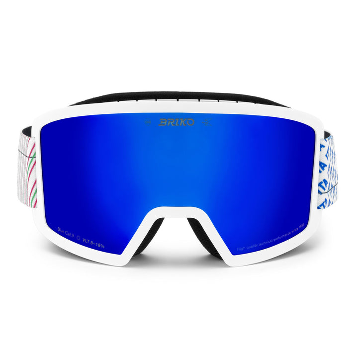 Unisex Blue and White Ski Goggles with Anti-Fog and UV Protection 1